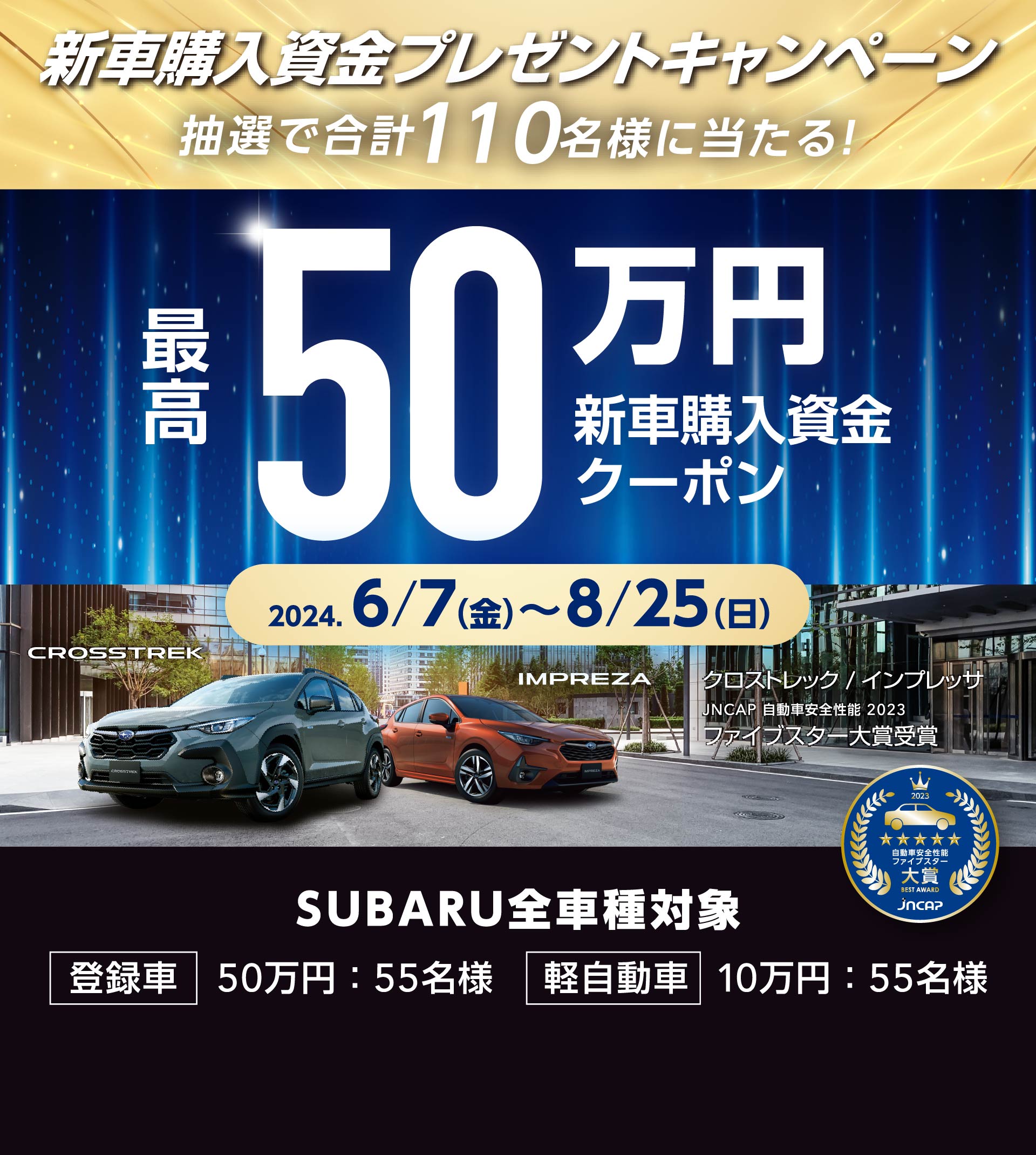 新車購入資金プレゼントキャンペーン