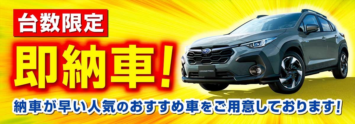 最新情報-人気車種続々入荷！納期が早い新車はこちら！